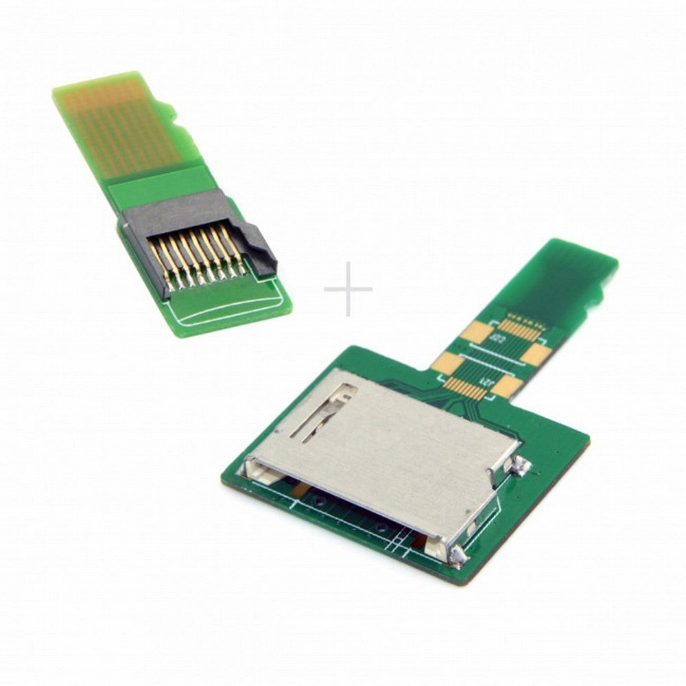 1Set SD TF Card Socket Female to Micro-SD TF Male Memory Card Kit Extension Adapter Testing Tools Extender EP-033+036