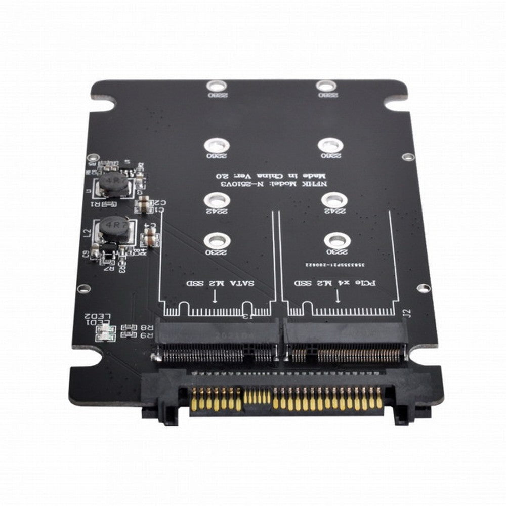 SFF-8639 NVME U.2 to Combo NGFF M.2 M-key SATA PCIe SSD Adapter for Mainboard Replace SSD 750 p3600 p3700 SA-026