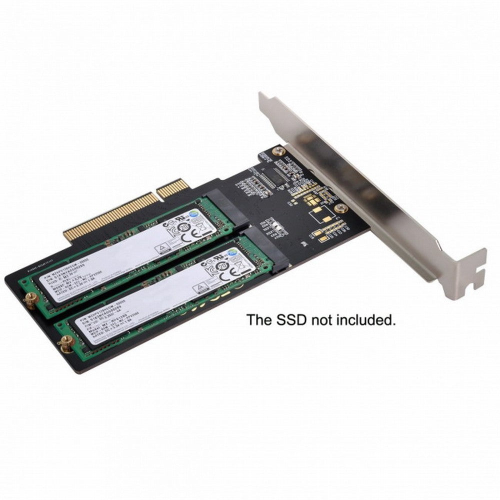 Dual 2X NVME M.2 AHCI to PCIE Express 3.0 Gen3 X8 X16 Raid Card VROC Raid0 Hyper Adapter SA-012-OD