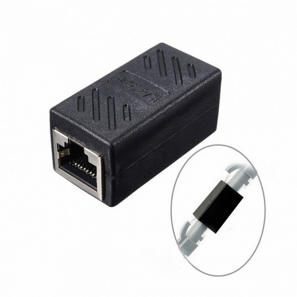 CAT6 RJ45 Female to Female Lan Connector Ethernet Network Cable Extension Adapter With Shield CA-028