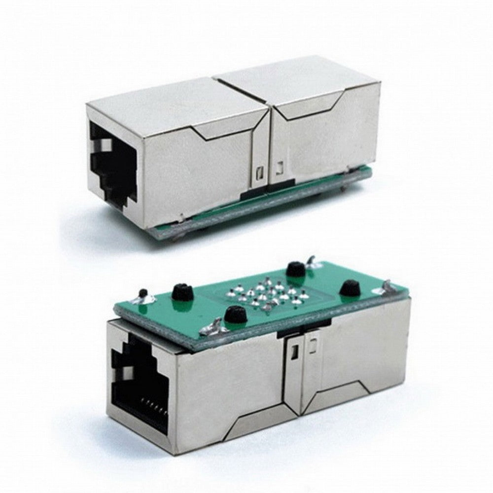CAT6 RJ45 Female to Female Lan Connector Ethernet Network Cable Extension Adapter With Shield CA-028