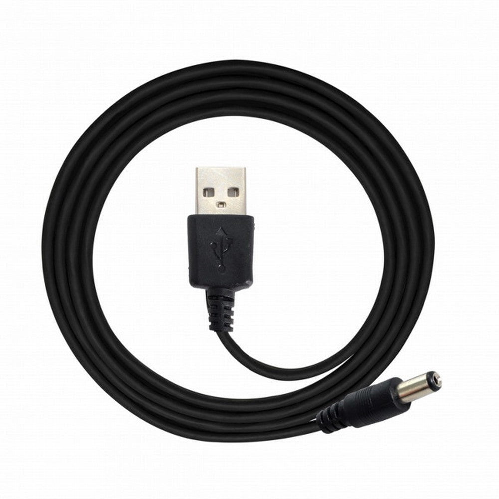 USB 2.0 A Type Male TO 5.5x2.1mm DC Power Plug Barrel Connector 5v Cable 100cm U2-184-BK
