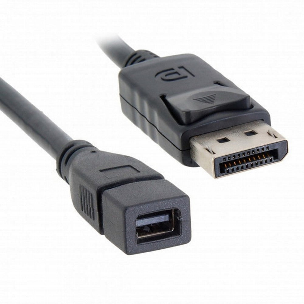 DP DisplayPort Male to Mini DP DisplayPort Female Cable 20cm for Displays HDTV Monitor DP-048-BK