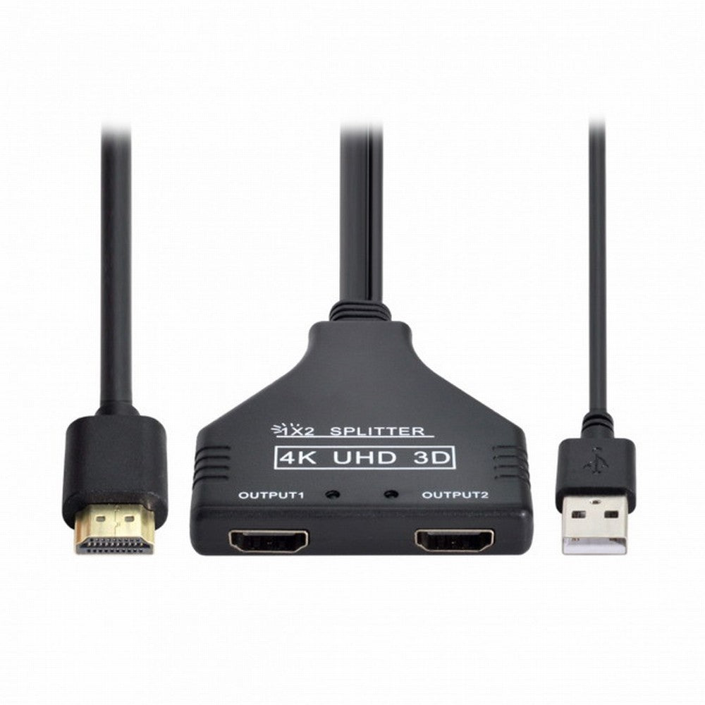 HDMI 1.3 to Dual Female Splitter Switch Extension Adapter Cable with Power for HDTV Laptop 1080P HD-067