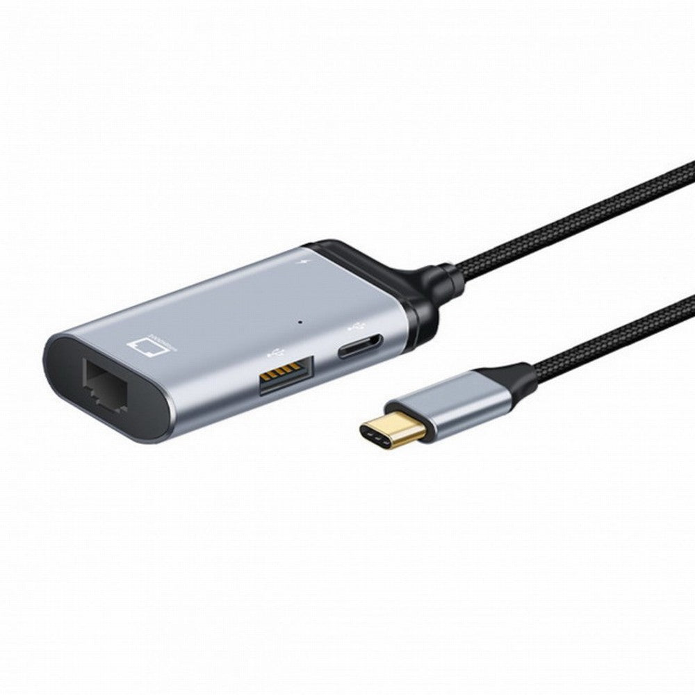 USB-C Type-C USB3.1 to 1000Mbps Gigabit Ethernet Network LAN Adapter with Female PD Power Port UC-162-LAN
