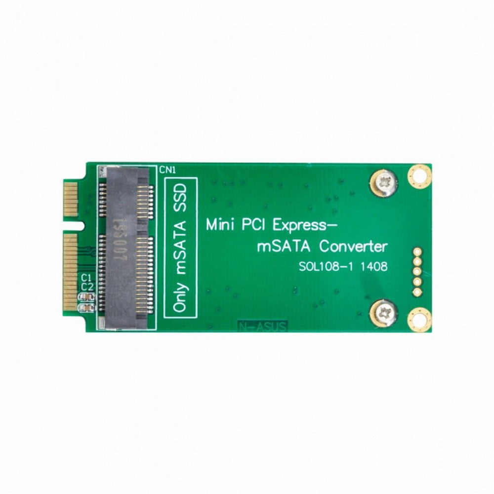 3x5cm mSATA Adapter to 3x7cm Mini PCI-e SATA SSD for Asus Eee PC 1000 S101 900 901 900A T91 SA-112