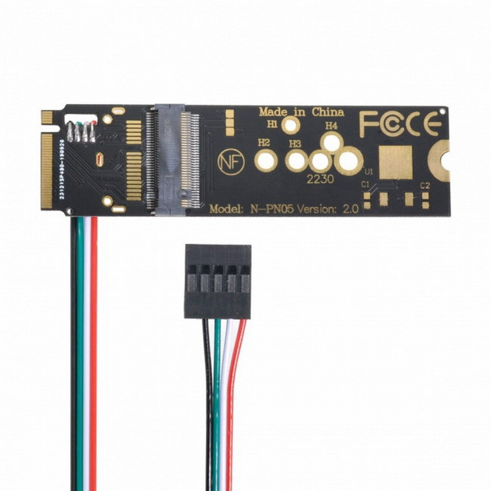 Wireless NGFF A/E-Key WiFi Card to M.2 NGFF Key-M NVME SSD Adapter for AX200 Wifi 6 Bluetooth 5.1 EP-002