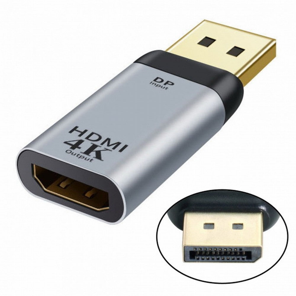 DisplayPort DP Source to HDMI Sink Displays 4K@60hz Ultra HD Converter Adapter for Laptop HDTV DP-035-DPF