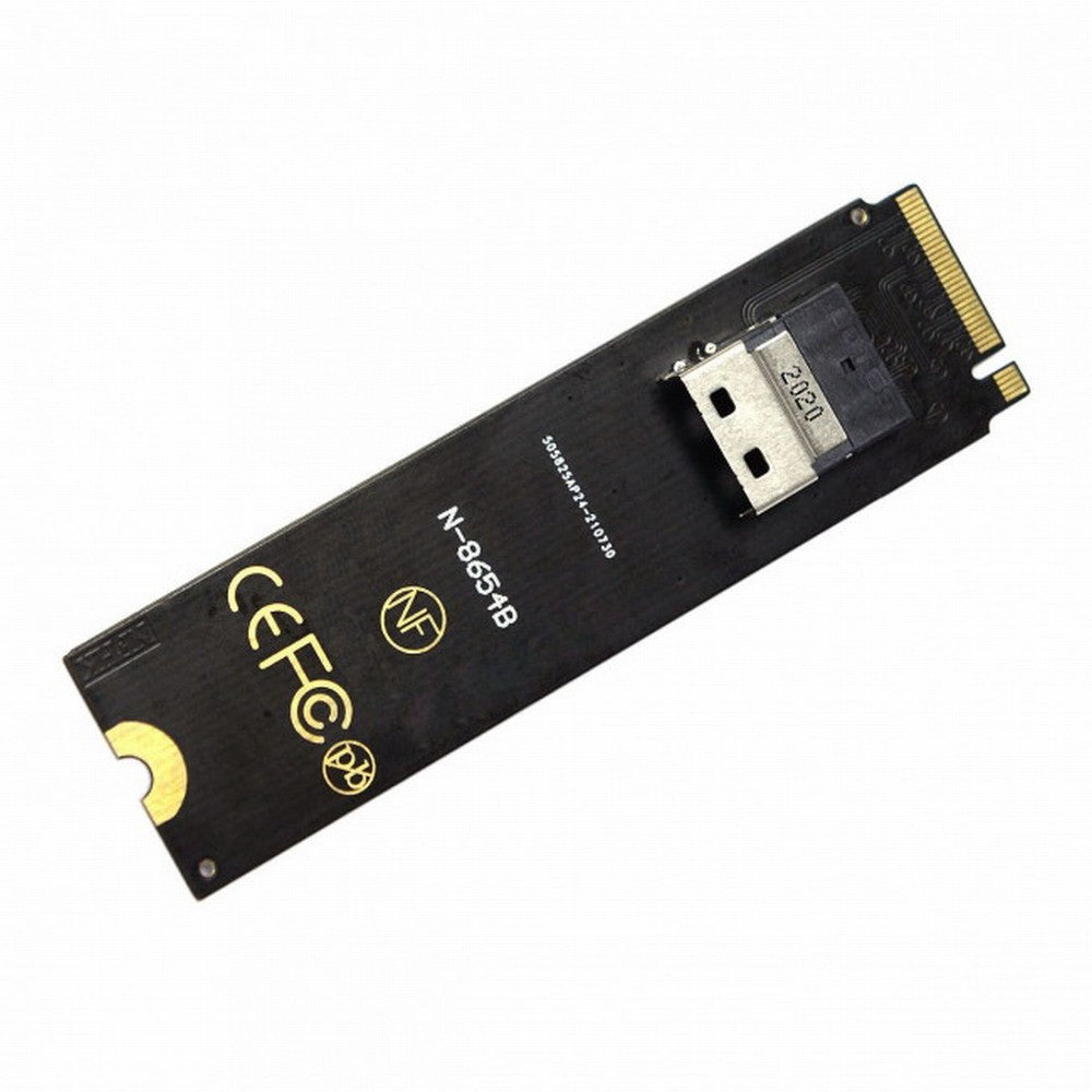 NGFF M-Key NVME to U.2 U2 Kit SFF-8639 to SFF-8654 Slimline SAS PCIe SSD Adapter for Mainboard SF-013