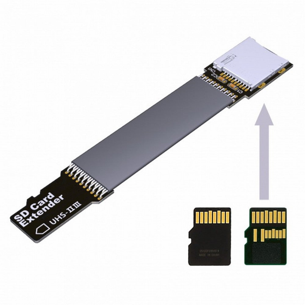 TF Micro SD Male Extender to TF Card Female Extension Cable Adapter Flexible SD/SDHC/SDXC UHS-III UHS-3 EP-012-B33SF