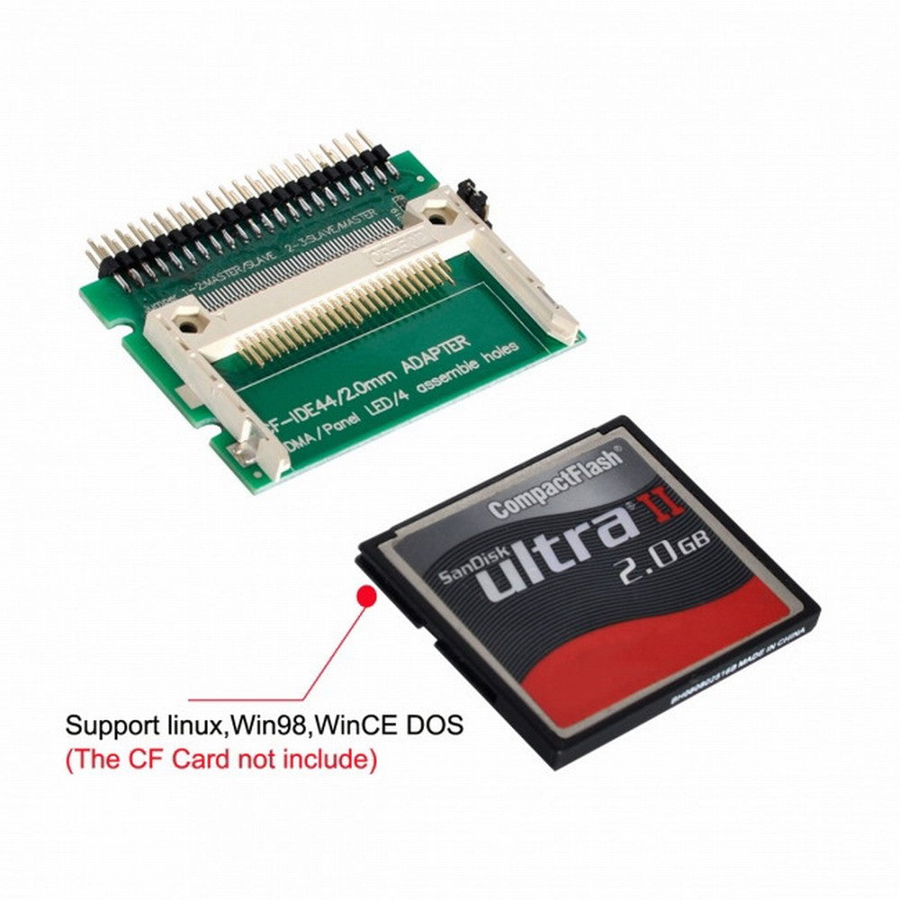 CF Compact Flash Merory Card to Laptop 2.5" 44 Pins Male IDE Hard Disk Drive HDD SSD Adapter EP-030