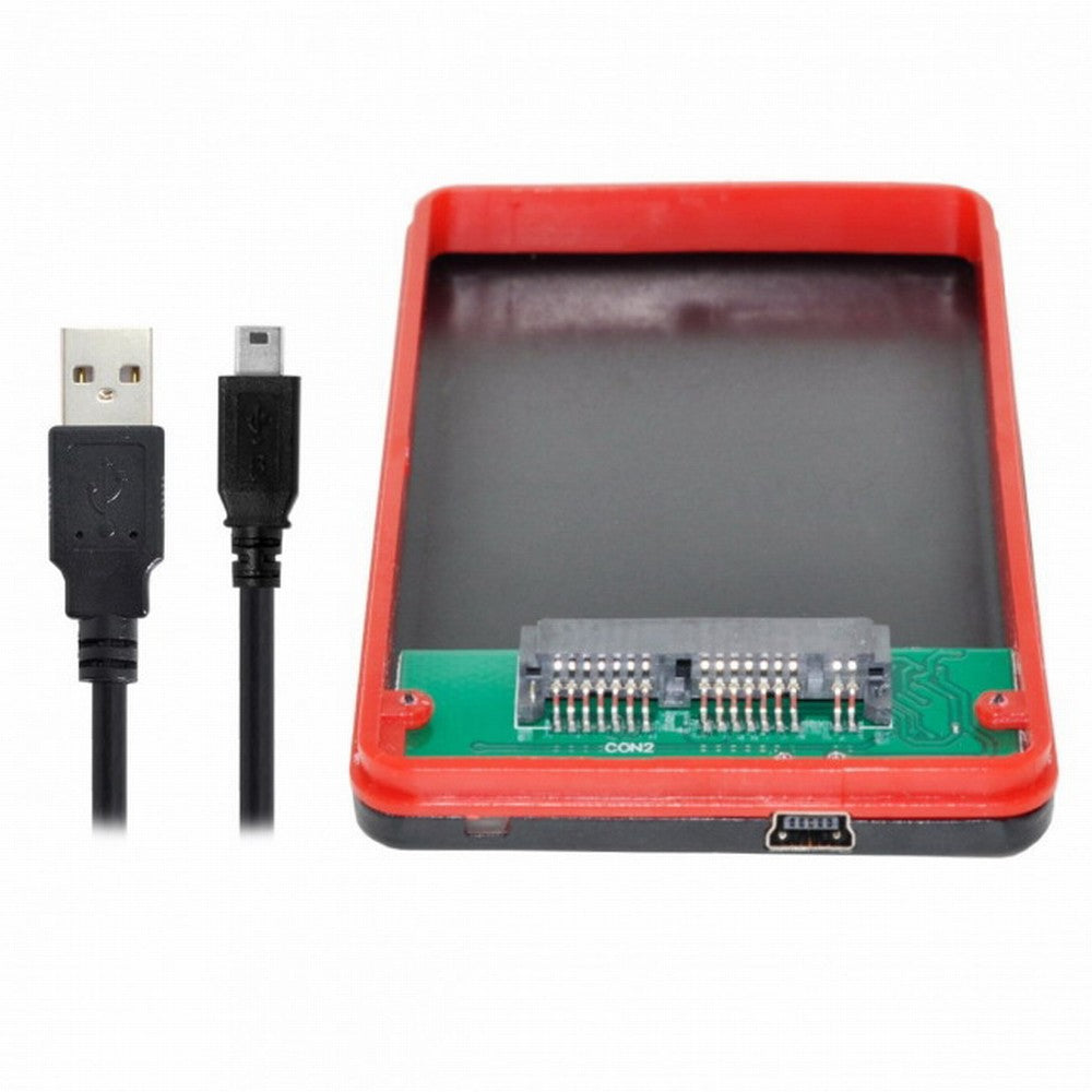 USB2.0 480Mbps to 1.8 inch Micro SATA 16pin 7+9 SSD HDD External Hard Disk Enclosure U2-120