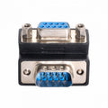 Down Angled 90 Degree RS232 D-Sub 9Pin Male Screw Type to Female Nut Type Extension Adapter DB-001-DN