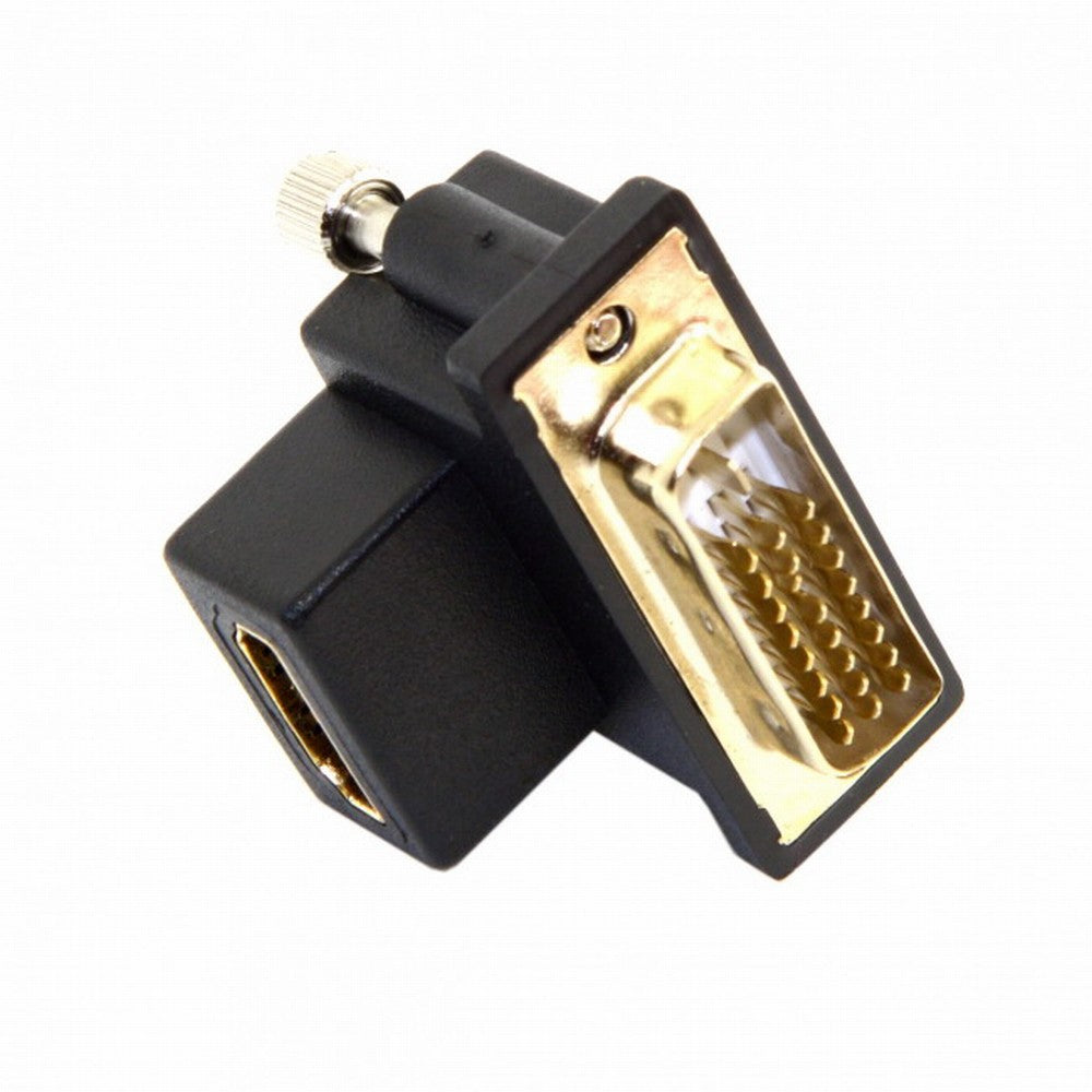 90 Degree Down Angled DVI Male to HDMI Female Adapter for Computer HDTV Graphics Card DB-041-DN