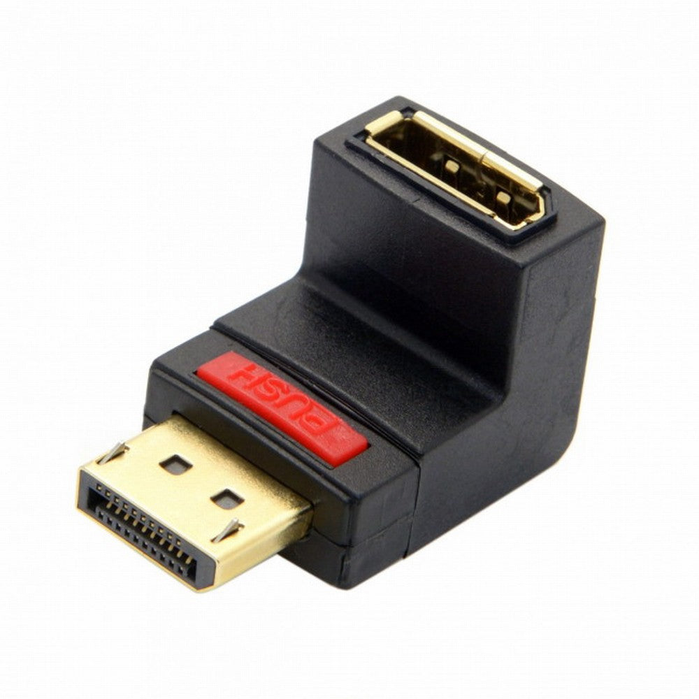 Up Angled 90 Degree DP DisplayPort Male to Female Extension Adapter 4K DP-016-UP