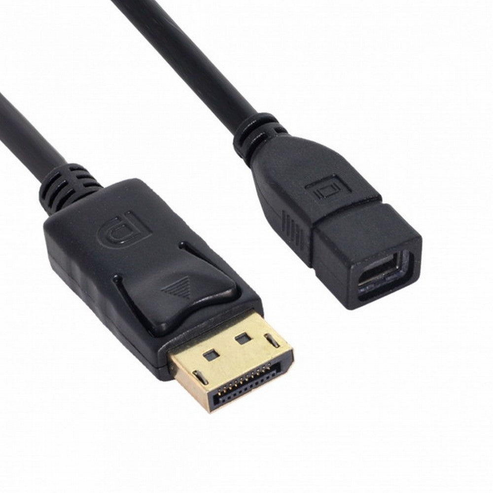 DP DisplayPort Male to Mini DP DisplayPort Female Cable 20cm for Displays HDTV Monitor DP-048-BK