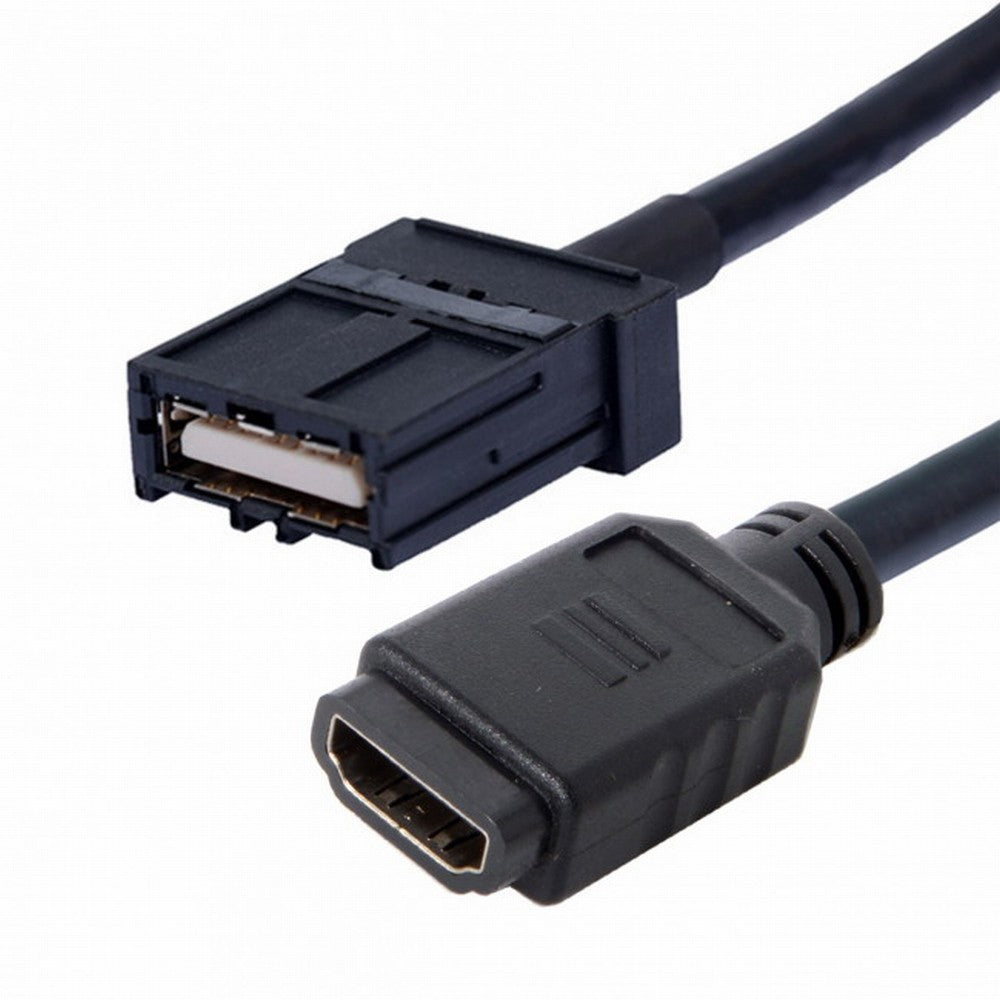 High Speed HDMI 1.4 Type E Male to Type A Female Video Audio Cable 0.3m Automotive Connection System Grade Connector HD-102