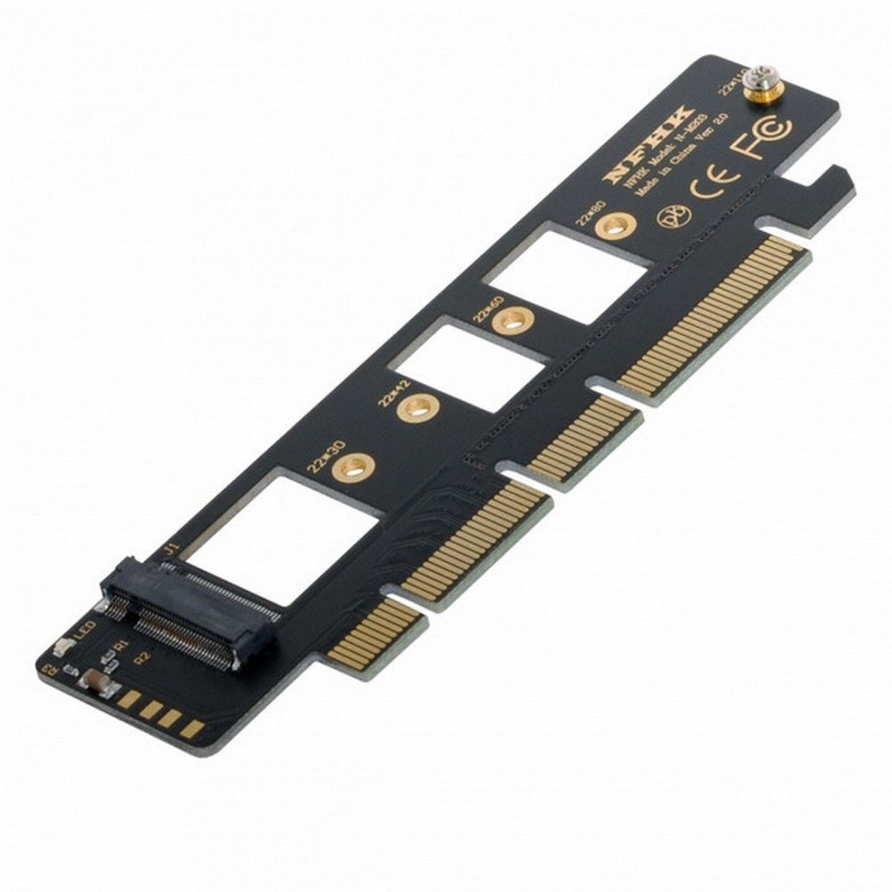 NGFF M.2 M-key NVME AHCI SSD to PCI-E 3.0 16x 4x Adapter for 110mm 80mm SSD SA-021