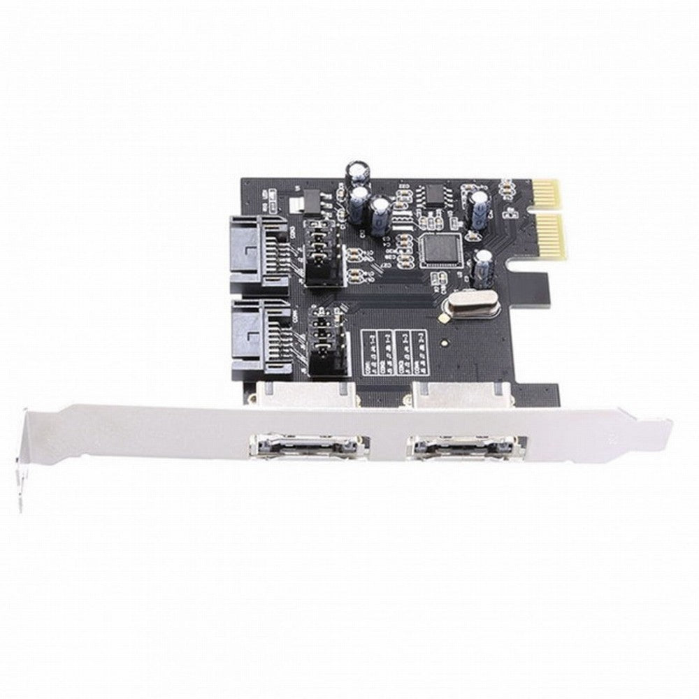 PCI-E To 4 Ports SATA 3.0 ESATA PCIE SATA3 6Gbps Expansion Card PCI-E Adapter SA-078