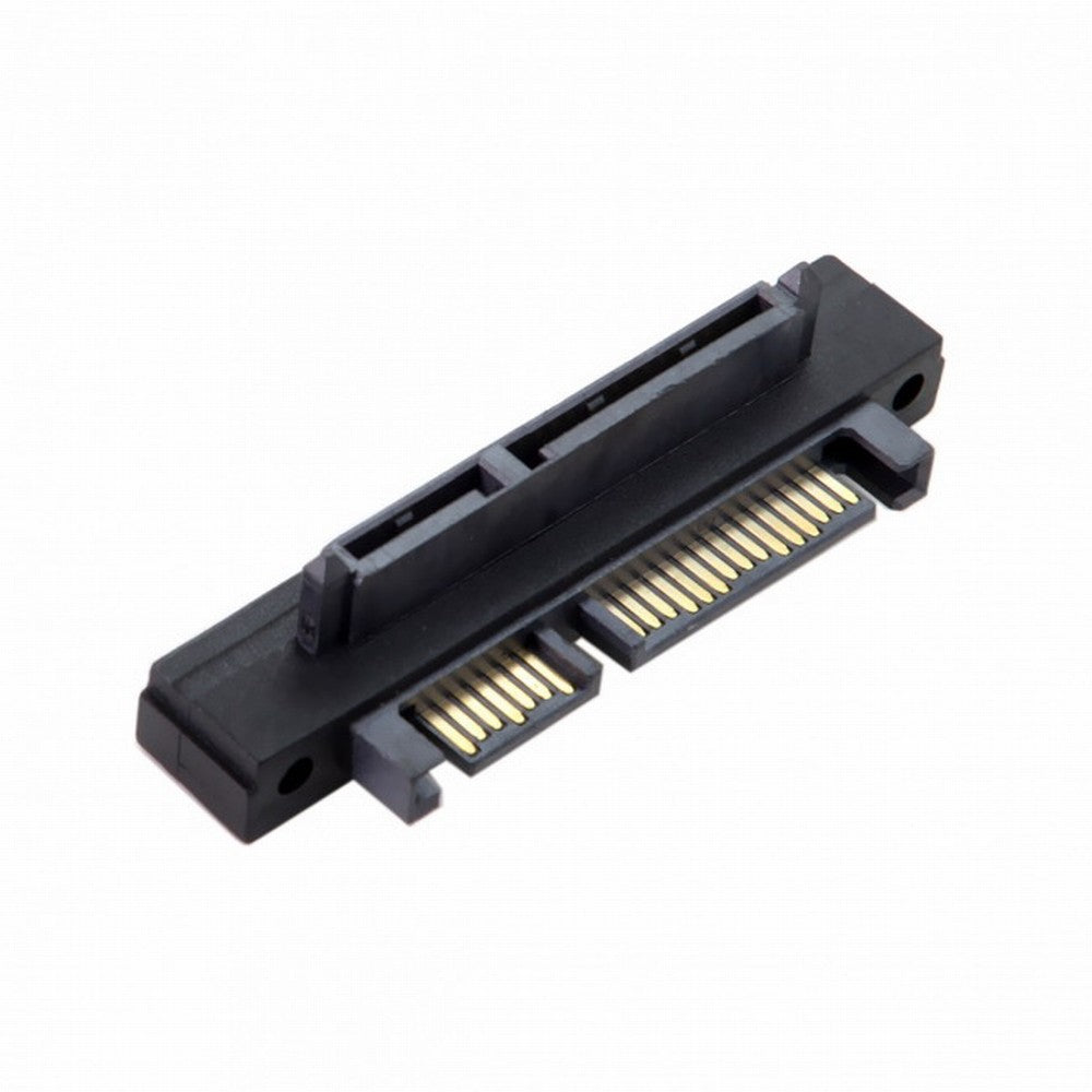 90 Degree Up Angled SATA 22Pin 7+15 Male to SATA 22Pin Female Extension Convertor Adapter SA-121-UP