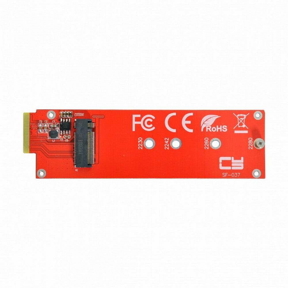 NVMe NGFF M-key 4X Host Adapter to Ruler 1U GEN-Z EDSFF Short SSD E1.S Carrier Adapter SF-037