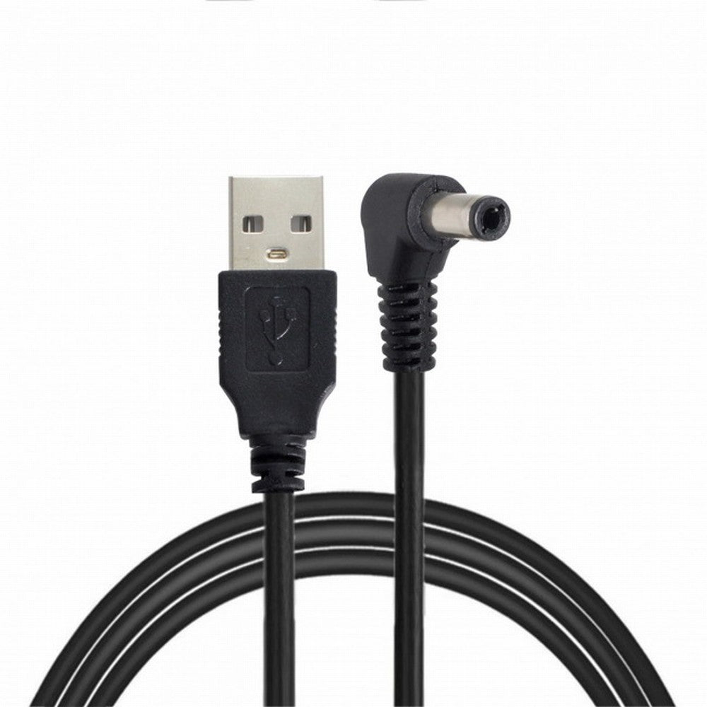USB 2.0 A Type Male to Right Angled 90 Degree 5.5 x 2.5mm DC 5V Power Plug Barrel Connector Charge Cable U2-154-RI
