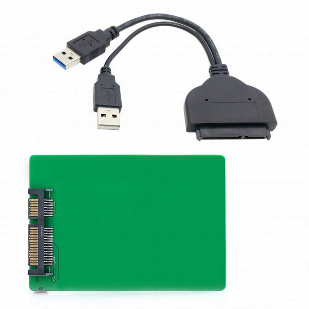 USB 3.0 to SATA 22pin 2.5" Hard Disk to WD5000MPCK SFF-8784 SATA Express SSD Adapter U3-067+SA-118