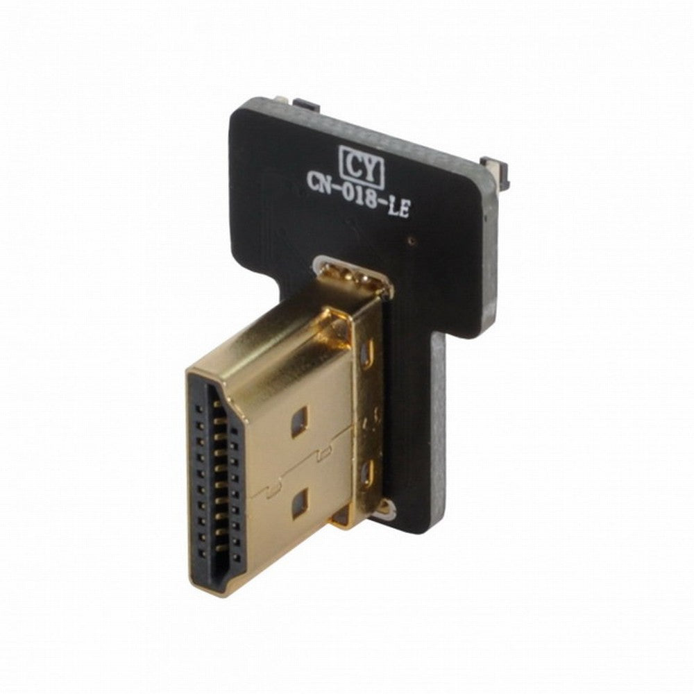CYFPVHDMI HDMI Type A Male Connector Left Angled 90 Degree for FPV HDTV Multicopter Aerial Photography CN-018-LE