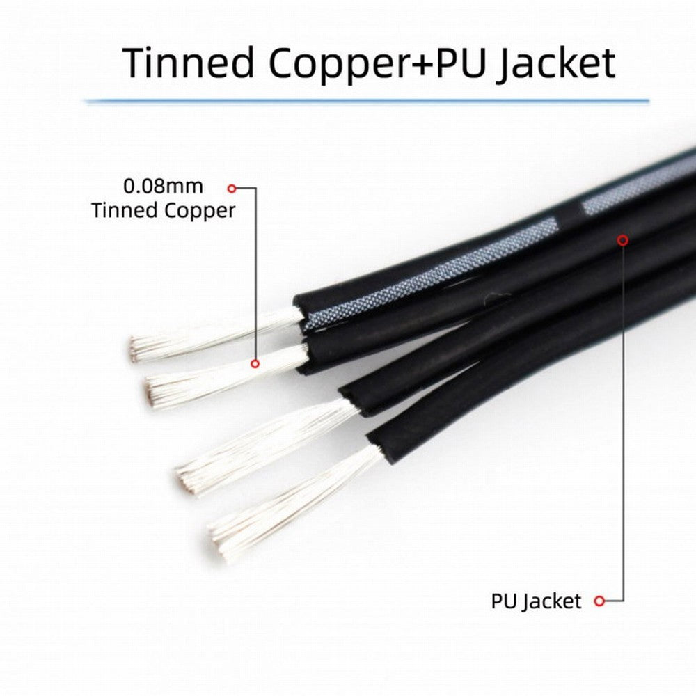 13cm USB 2.0 Type-A Male to USB-C Type-C Up Down Angled 90 Degree Data Flat Slim FPC Cable for FPV Disk Phone UC-096-UP-0.13M