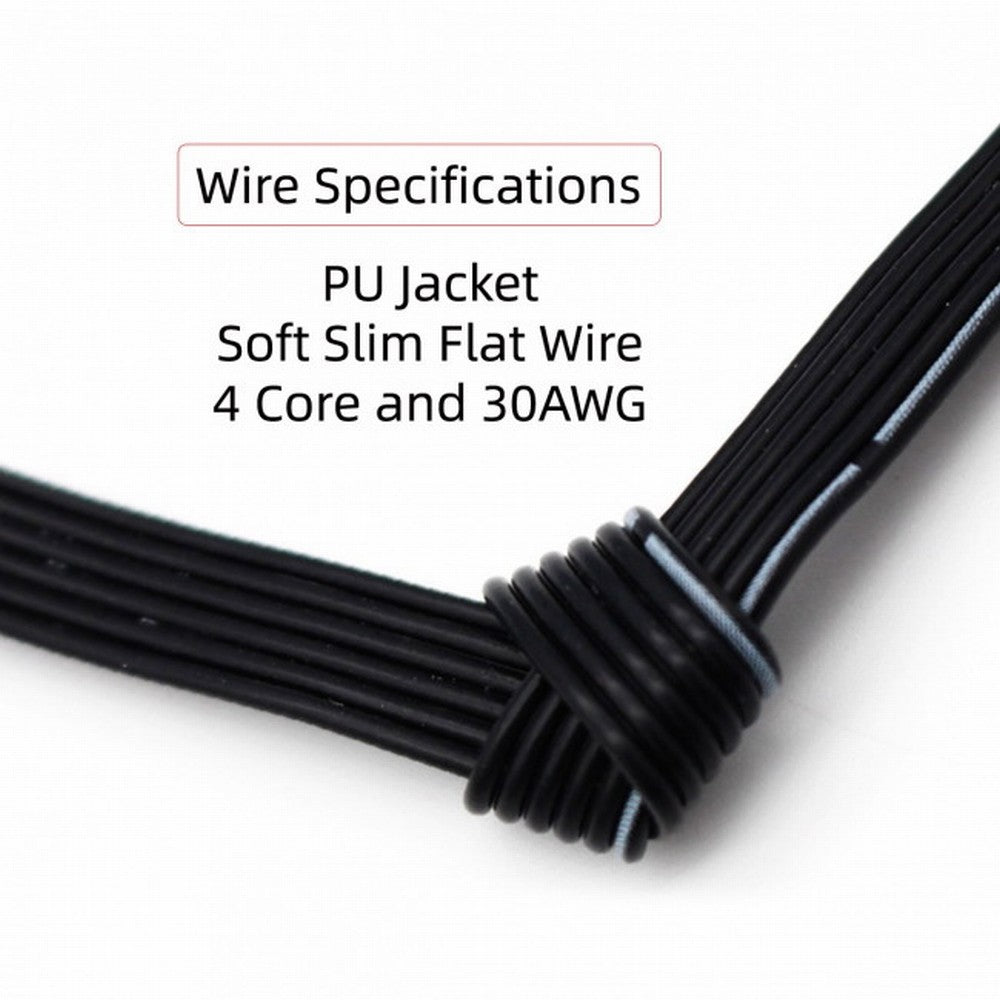13cm USB 2.0 Type-A Male to USB-C Type-C Up Down Angled 90 Degree Data Flat Slim FPC Cable for FPV Disk Phone UC-096-UP-0.13M