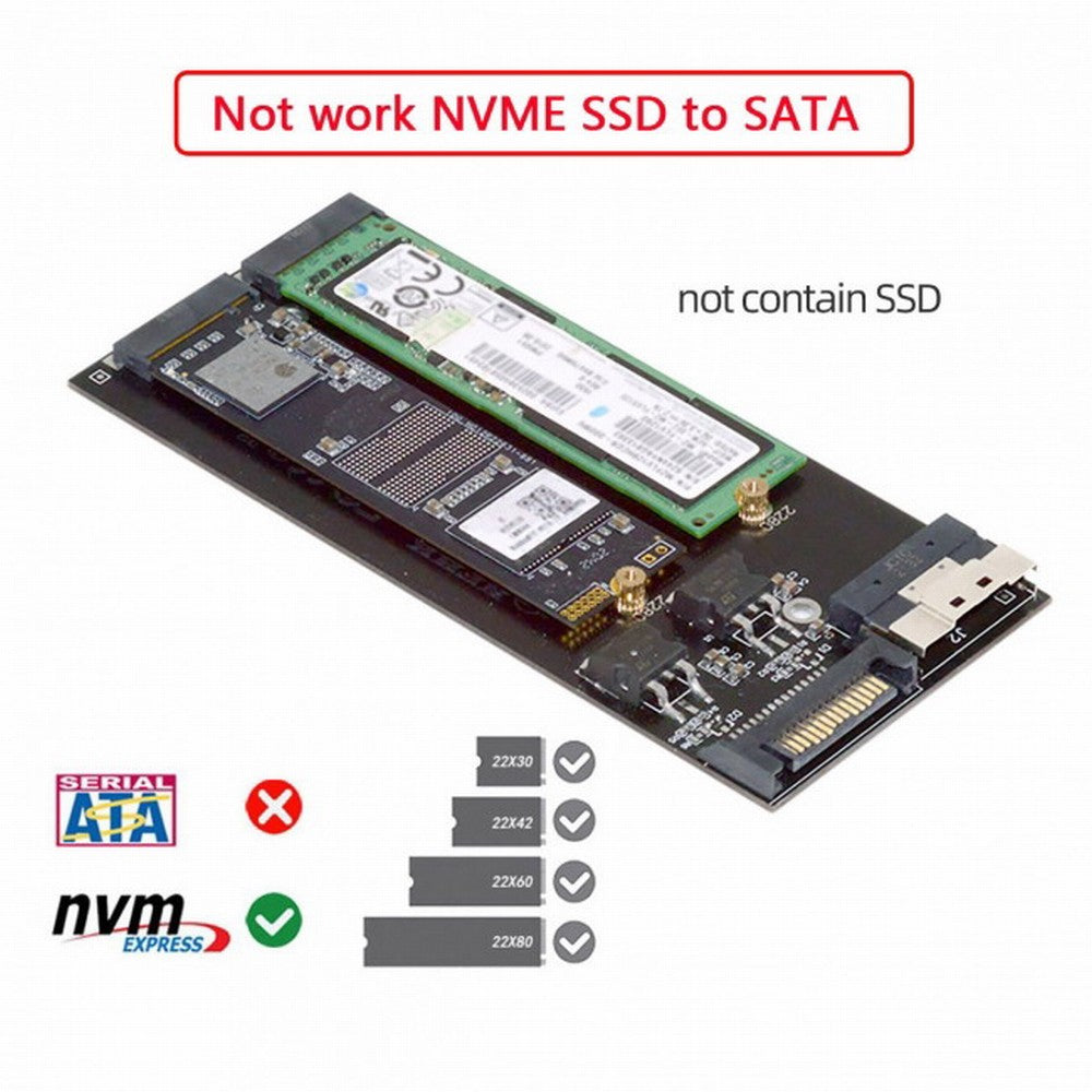 Dual 2X NVME M.2 AHCI to PCIE Express 3.0 4.0 Slimline SFF-8654 8X Raid Card VROC Raid0 Hyper Adapter SA-014