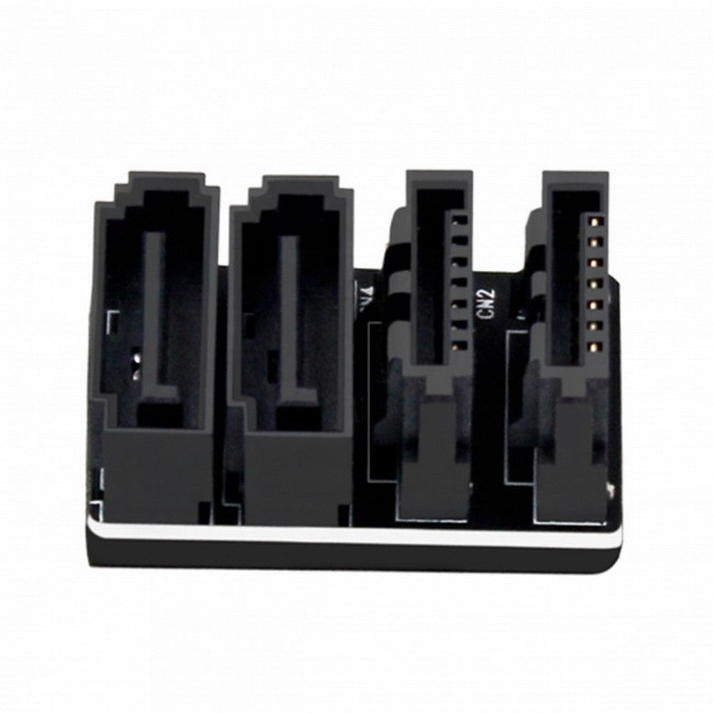 Dual SATA 7Pin Female to 7Pin Male 360 Degree Angled Adapter Low Profile for Desktops SSD HDD Mainboard Motherboard SA-041