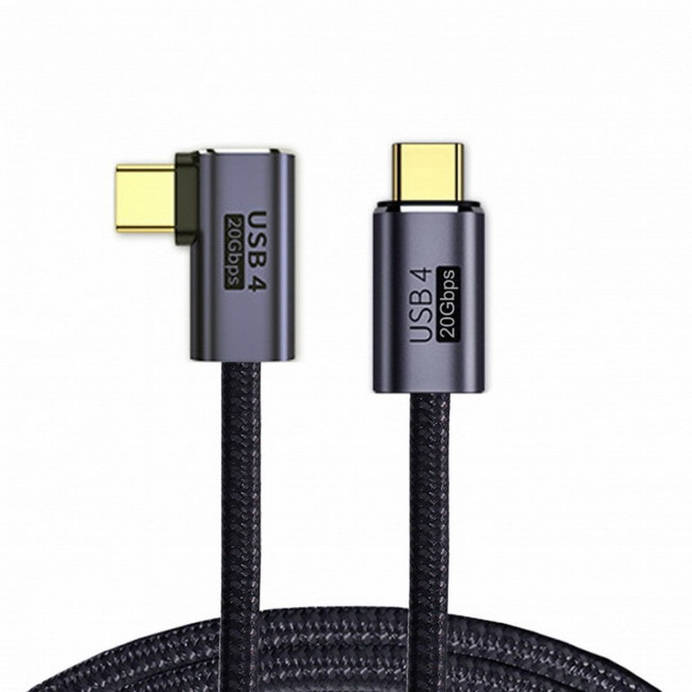 Angled USB4 Cable 20Gbps with 100W Charging and 8K 5K@60Hz USB4.0 Compatible with Thunderbolt3/4 CC-UC-033-RI