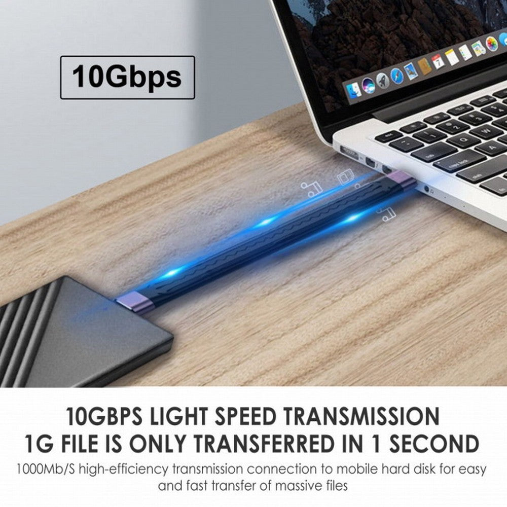 10Gbps USB 3.1 Type A Female to USB3.0 Type A Male Extension Flat Slim FPC Data Cable 13cm for Laptop Desktop U3-004-0.13M