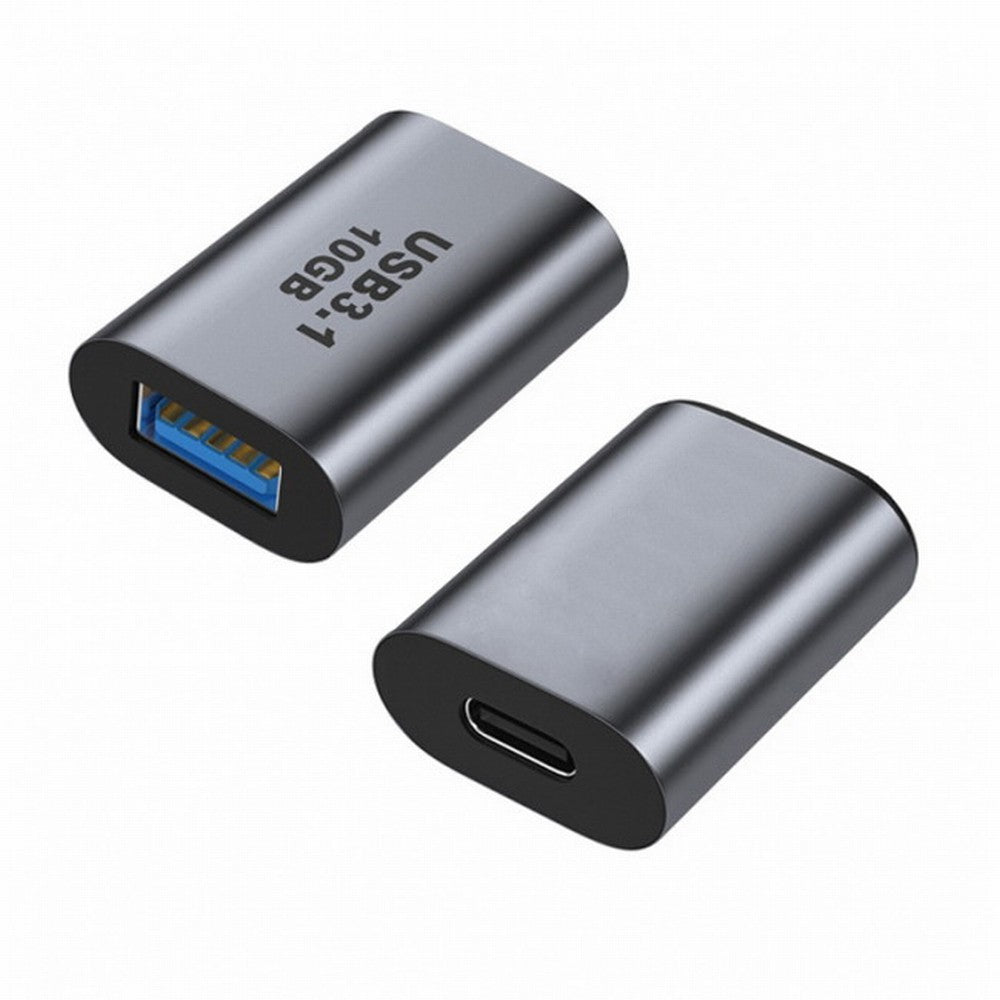 USB-C USB 3.1 Type C Female to USB 3.0 A Female Data Adapter 10Gbps Data Power for Laptop Tablet Phone UC-082-AFCF