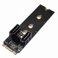 NGFF Key B+M PCI Express to SATA 3.0 6Gbps Dual Ports Vertical Adapter Converter Hard Drive Extension Card JMB582 2230 2242 2260 2280 SA-043