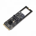 NGFF Key B+M PCI Express to SATA 3.0 6Gbps Dual Ports Vertical Horizontal Adapter Converter Hard Drive Extension Card JMB582 2280 SA-044
