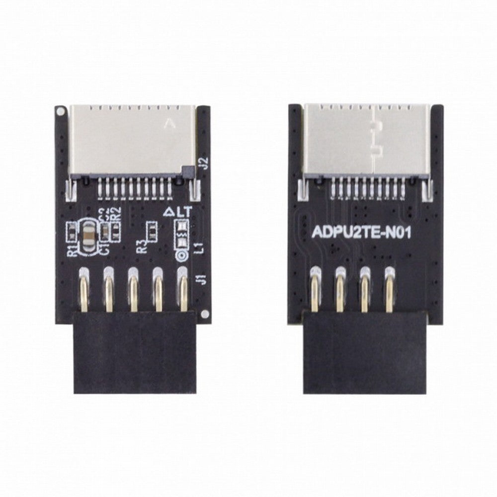 USB 3.1 Front Panel Socket Key-A Type-E to USB 2.0 9Pin 10Pin Mainboard Header Male Extension Adapter UC-095