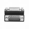 Down 90 Degree Angled DSUB D-subminiature 15pin Male to Female Extension Adapter DB Connector DB-003-DN