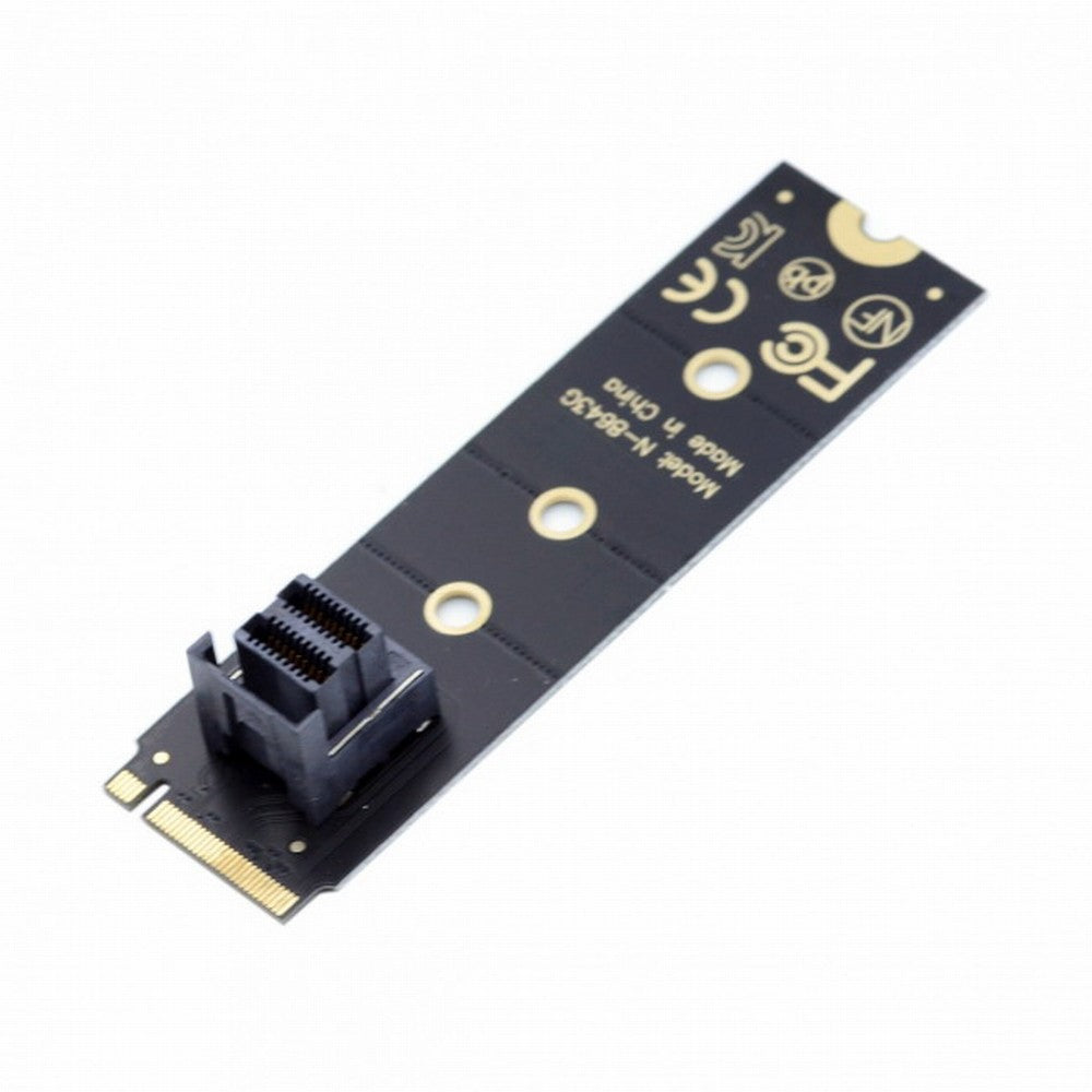 22x80mm U.2 Kit SFF-8639 NVME PCIe4.0 SSD Adapter for Mainboard SSD 750 p3600 p3700 M.2 SFF-8643 Mini SAS HD SF-094-BK
