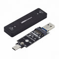 Combo Type-C USB3.0 to NVME M-key M.2 NGFF SATA SSD PCBA Case 2230/2242mm Adapter RTL9210B Chipset UC-057-2242MM