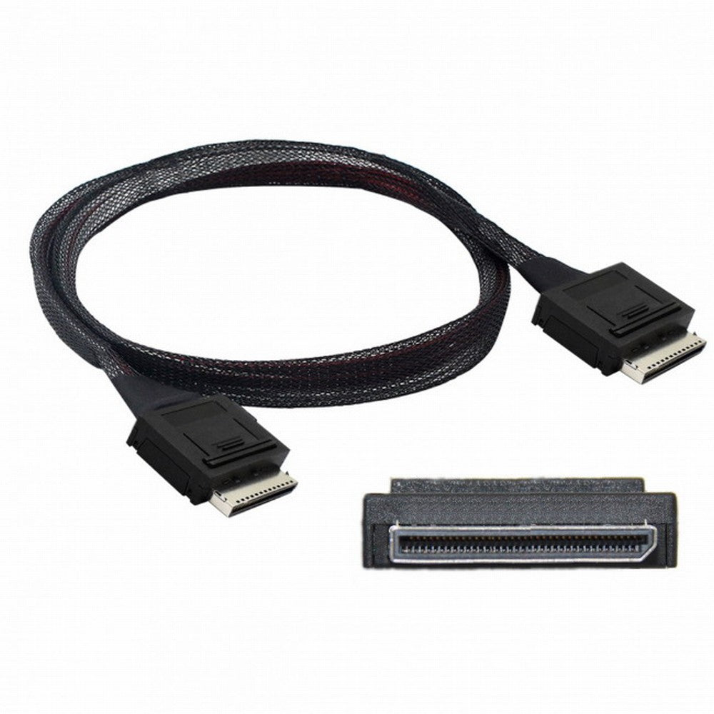 OCuLink PCIe PCI-Express SFF-8611 8x 8-Lane to OCuLink SFF-8611 8x SSD Data Active Cable 50cm SF-049