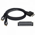 OCuLink PCIe PCI-Express SFF-8611 8x 8-Lane to Dual SFF-8654 Slimline 4x SSD Data Active Cable 50cm SF-052
