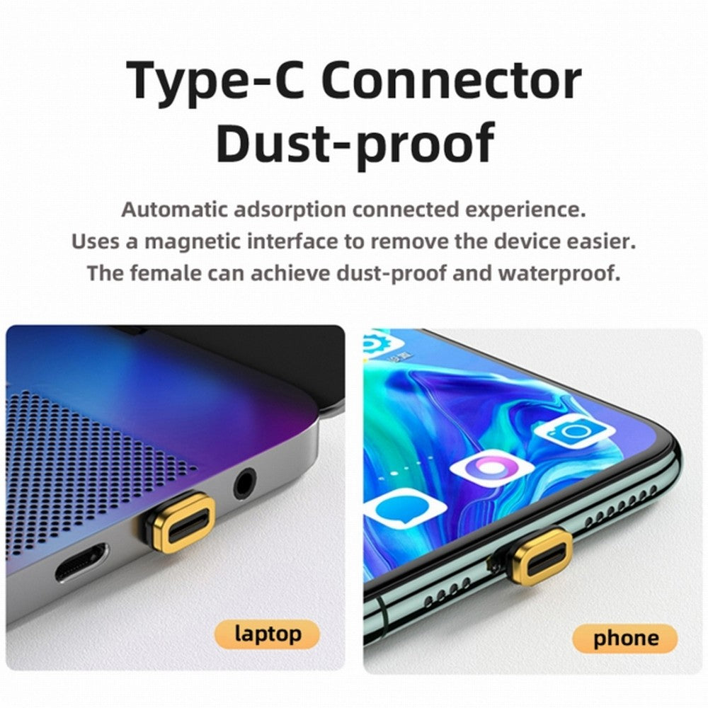 Magnetic Connector USB4 Cable 20Gbps Left Right Angled 90 Degree with 100W Charging and 8K@60Hz 5K@60Hz USB4.0 UC-034-RI-2.0M