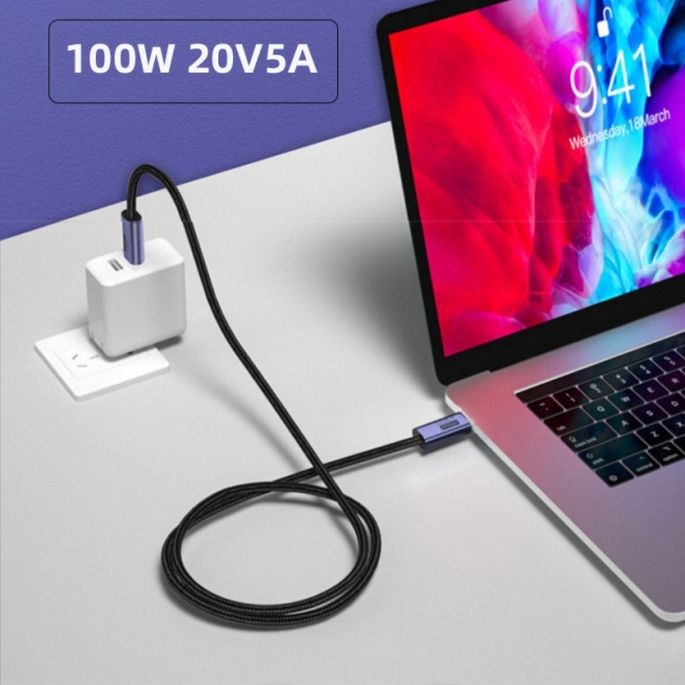 Magnetic Connector USB4 Cable 20Gbps Low Profile Angled 90 Degree with 100W Charging and 8K@60Hz 5K@60Hz USB4.0 UC-034-LP-2.0M