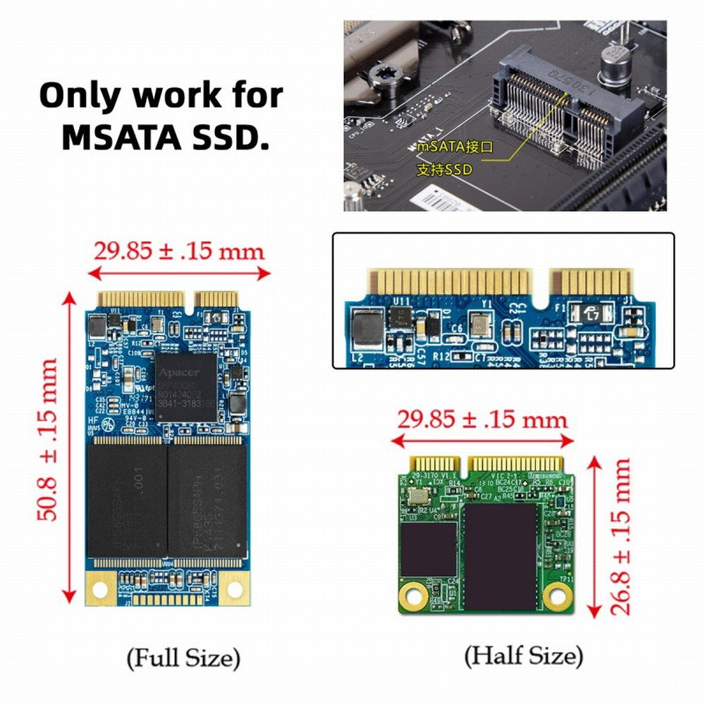 Dual MSATA Mini-SATA SSD Card JBOD Raid0 Span Bridge to 2.5inch SATA Combo HDD Disk Drive Enclosure SA-049