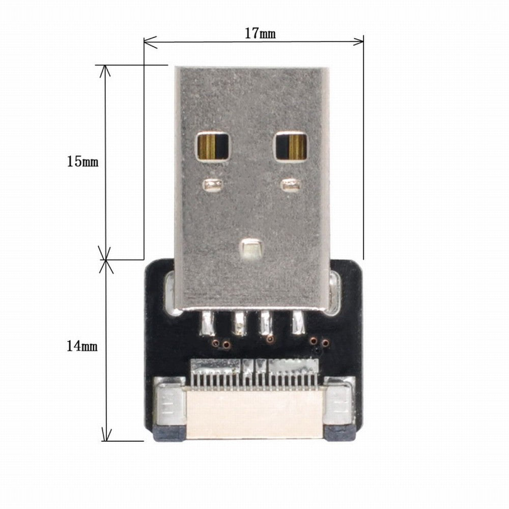 CYFPVUSB USB2.0 Male Type-A Connector Socket for FPV HDTV Multicopter Aerial Photography CN-011-MA