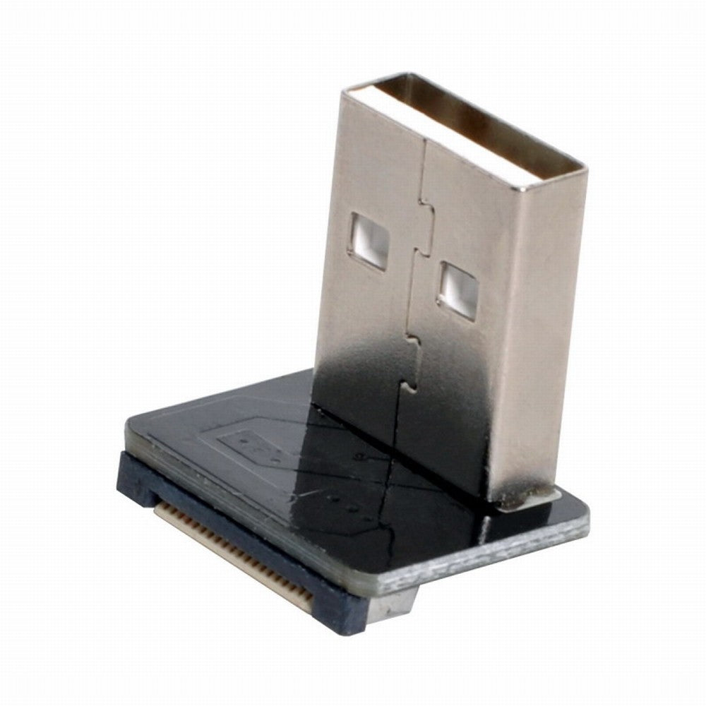 CYFPVUSB USB2.0 Male 90 Degree Down Angled Type-A Connector Socket for FPV HDTV Multicopter Aerial Photography CN-011-DN