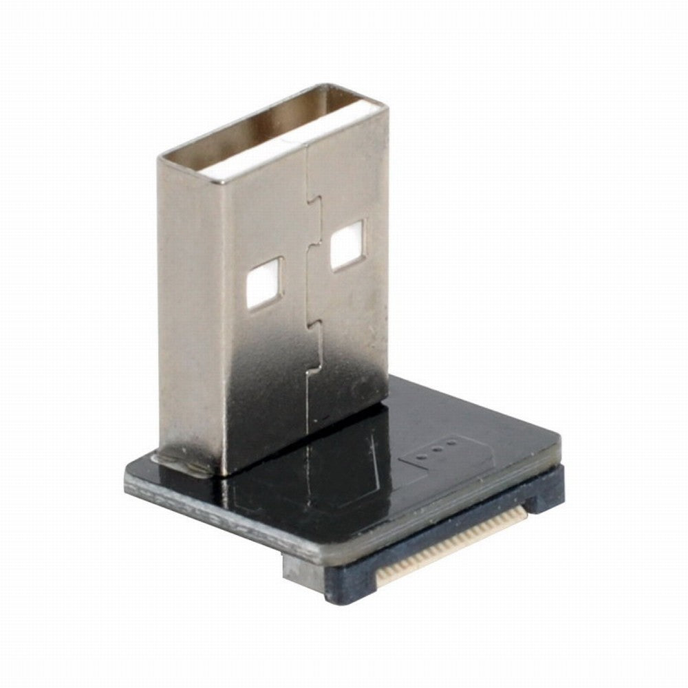 CYFPVUSB USB2.0 Male 90 Degree Down Angled Type-A Connector Socket for FPV HDTV Multicopter Aerial Photography CN-011-DN