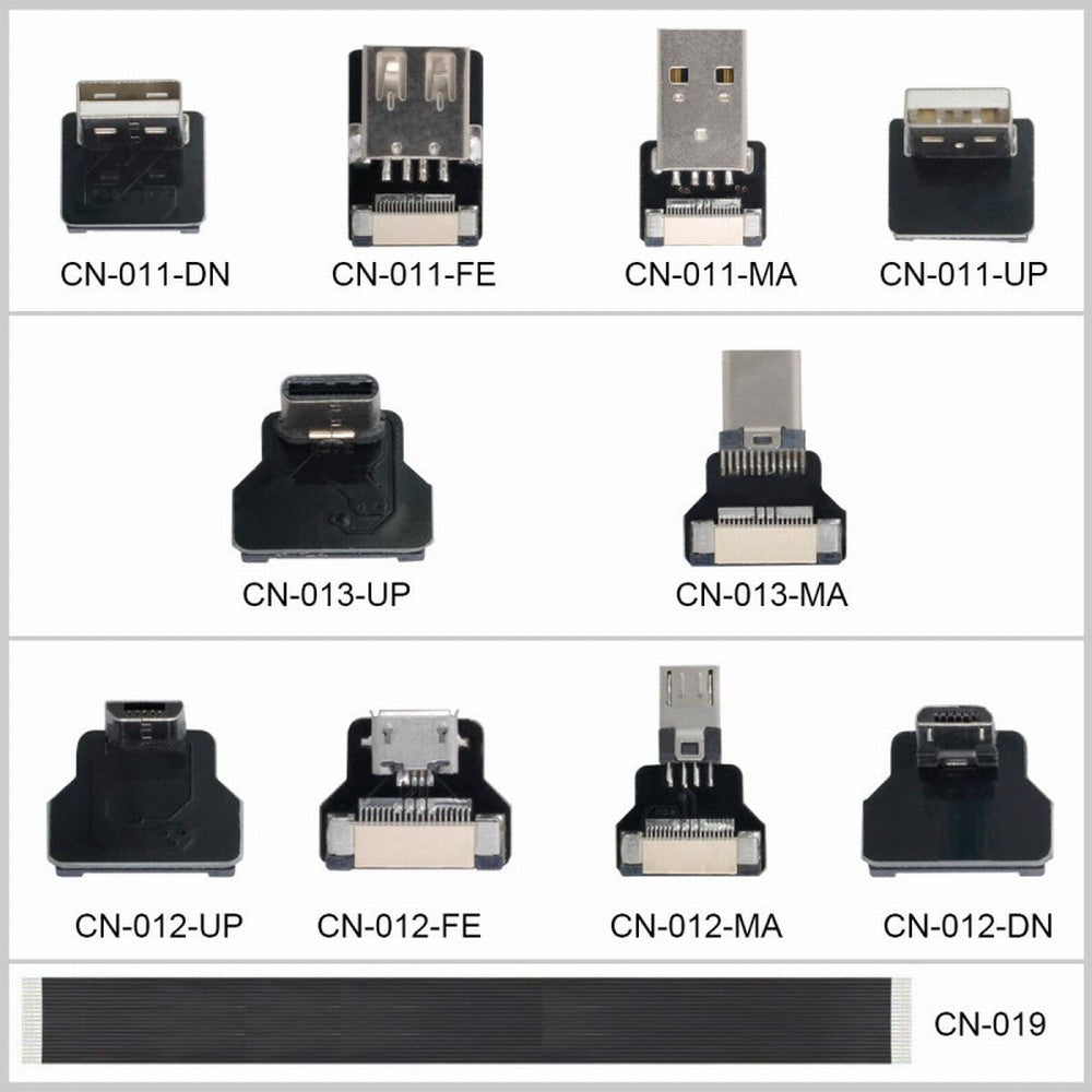 CYFPVUSB USB2.0 Male 90 Degree Down Angled Type-A Connector Socket for FPV HDTV Multicopter Aerial Photography CN-011-DN